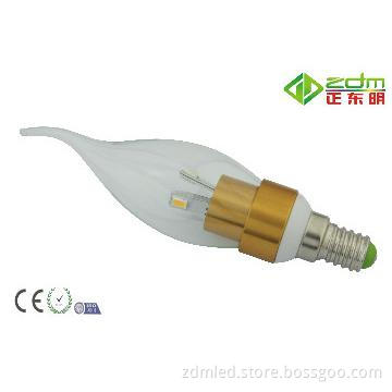 E12 LED Candelabra Bulb 3W Dimmable With SMD5630 LED